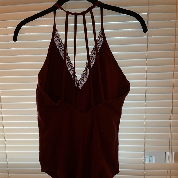 Wine colored body suit - Picture 2 of 3